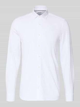 Olymp Level 5 Body Fit Business-Hemd mit Knopfleiste in Weiss, Größe 38