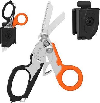 OEM Tijeras Para Traumatismos, Tijeras De Emergencia, Tijeras Plegables De Acero Inoxidable (naranja Y Negro)