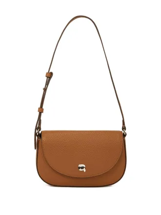 Karl Lagerfeld Ikon flap crossbody bag - Brown