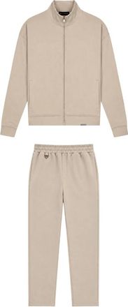 Black Bananas Zipped Flex Suit - Heren - Jumpsuits - Beige - M - Polyester - Jumpsuits & Playsuits