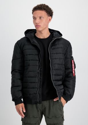 Alpha Industries Winterjacke ALPHA INDUSTRIES Hooded Puffer FN, Herren, Gr. L, schwarz, Obermaterial: 100% Polyester; Futter: 100% Polyester; F&uuml;llung: 100% Polyester, 