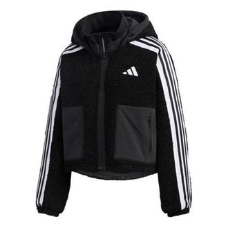adidas (WMNS) adidas Urban BOA Short Knitted Jacket Asia Sizing Black White GM1426