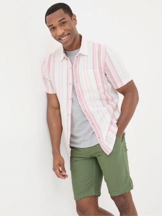 Fat Face FatFace Pink Short Sleeve Danby Stripe Shirt