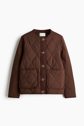 H&M Steppjacke - Dunkelbraun