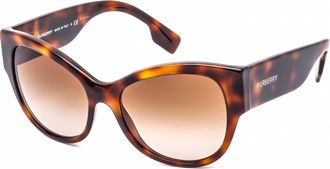 Burberry Cat Eye Acetaat Dames Zonnebril Licht Havana / Bruin Gradueel