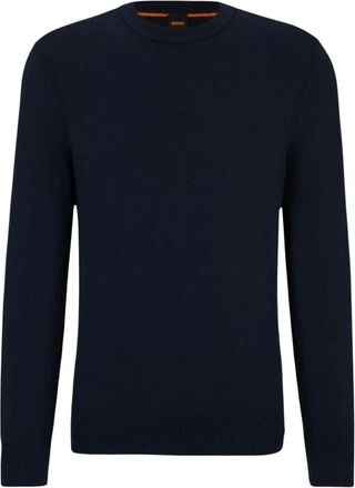HUGO BOSS Heren, Truien, Blauw, Maat: XL Katoen