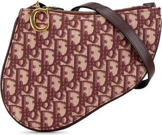 Dior Hobo Bags - 2019 Oblique Canvas Saddle Triple Zip Crossbody - Gr. unisize - in Rot - für Damen