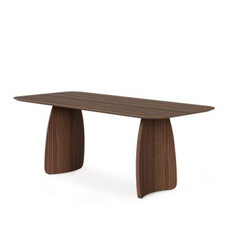 Koketto Home Mesa de comedor fija en nogal de 200 cm