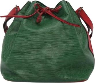 Louis Vuitton Pre-owned Bucket Bags, female, Green, Size: ONE SIZE Pre-owned Bicolor petit noe handbag