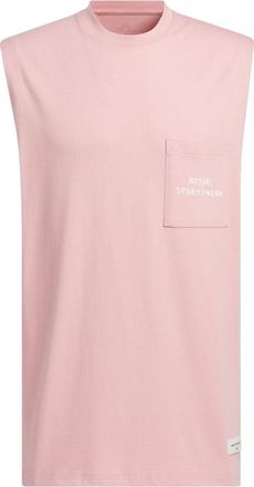 adidas Graphic Tank Top Asia Sizing Pink White JP4590