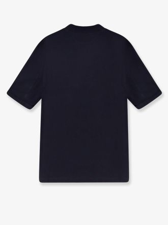 Brunello Cucinelli Mens Cotton T-Shirt Blue T-Shirts And Polos