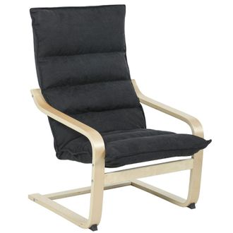 HOMCOM Sill&oacute;n de sal&oacute;n 67x83x105 cm negro