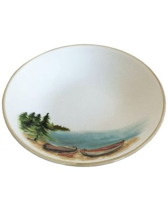 ABBIAMO TUTTO Set Of 6 Day At The Lake Canoe Pasta/Soup Bowls