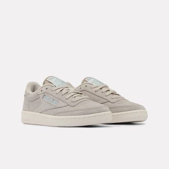 Reebok Classic Trainingsschuh REEBOK CLASSIC CLUB C 85, Damen, Gr. 37,5, chalk, mineralgrau, stillgrau, Leder, Schuhe Trainingsschuh