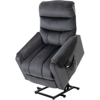 HOMCOM Homcom - Poltrona Relax Alzapersona Massaggiante Reclinabile a 135° e Telecomando