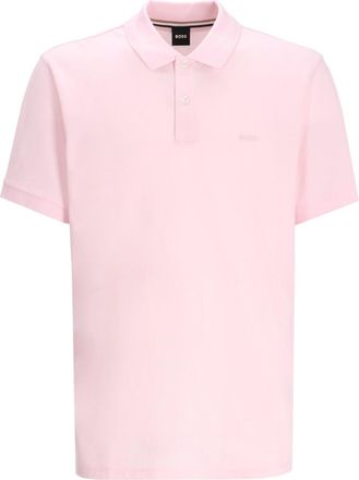 HUGO BOSS Light Pink Regular Fit Logo Polo