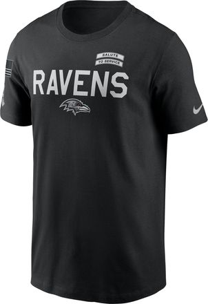 Nike Baltimore Ravens Salute to Service Sideline Nike Mens Dri-FIT NFL T-Shirt in Black | 02ET00AA23-NKC
