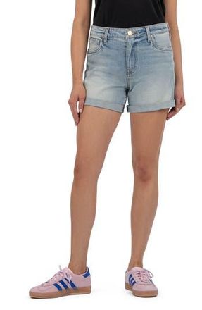 Kut from the Kloth Taylor High Waist Denim Shorts in Wonder W/lt Bas at Nordstrom Rack, Size 4