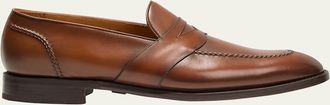 Ralph Lauren Purple Label Mens Meegan Calfskin Penny Loafers