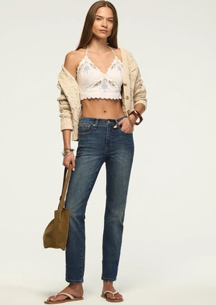 Lucky Brand Womens High Rise Zoe Straight