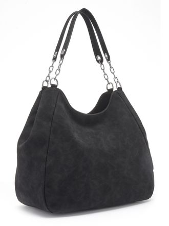 Vivance Henkeltasche VIVANCE Schultertasche, Damen, Gr. B/H/T: 34cm x 30cm x 16cm, schwarz, Lederimitat, unifarben, Taschen Henkeltasche, Damentasche, Shopper