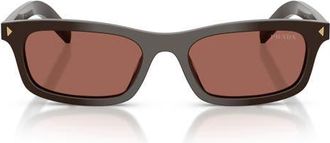 Prada 53mm Pillow Sunglasses in Cigar/brown at Nordstrom