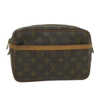 Louis Vuitton Pre-owned Canvas clutches - Dames - Pre-owned - Bruin - Maat: ONE Size Leer