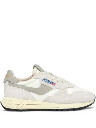 Autry laces leather trainers - Neutrals