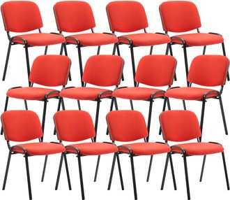 Clp Clp - Pack De 12 Sillas Confidente Ken En Tela Rojo