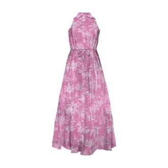 MC2 Saint Barth Lange jurk met fantasieprint - Dames - Casual kleedjes - Veelkleurig - XS - Kleedjes