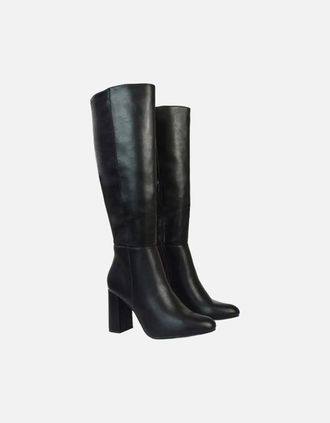 XY London Womens XY London Womens/Ladies Paityn Wide Knee-High Boots - Black - Size: 4