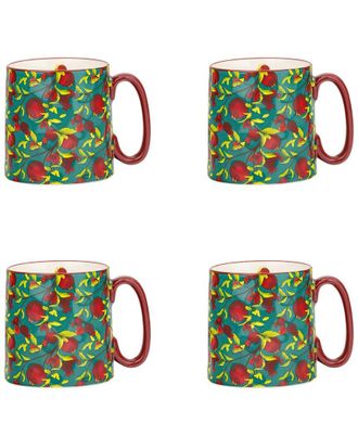 10 Strawberry Street Set of 4 Bella Mugs