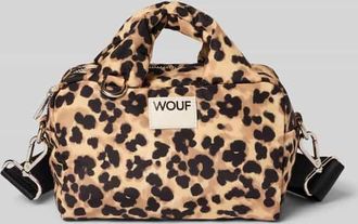 Wouf Bowling Bag mit Logo-Patch Modell Feline in Mittelbraun, Größe 1