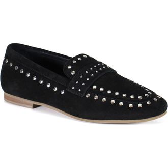 Diba CAN YON Suede Slip On Loafer in Black at Nordstrom, Size 7