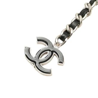 Chanel Pre-owned Belts, female, Gray, Size: ONE SIZE Pre-owned Vintage Leather Belt