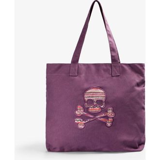 Scalpers Kilim Canvas Bag Girls in Mauve at Nordstrom