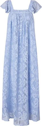 Lollys Laundry Midi Kleedjes - Dames - Casual kleedjes - Blauw - XS - Kleedjes