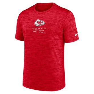 Nike Kansas City Chiefs Velocity Nike Mens Dri-FIT NFL T-Shirt in Red | NKPQ65N7G-QMV