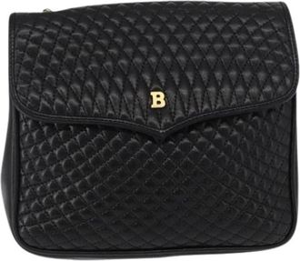 Bally Pre-owned Leren Schoudertas - Dames - Vintage Schoudertas - Zwart - ONE Size - Leer - Vintage