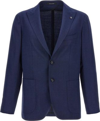Tagliatore Montecarlo Blazer - Heren - Blazers - Blauw - M - Wol - Jassen