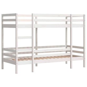 Berkfield Home Elegant Bunk Bed without Mattress White 90x190 cm Single Solid Wo