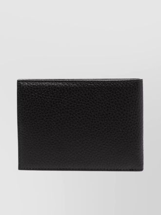 Emporio Armani pebbled leather bifold wallet