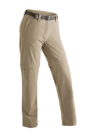 Maier Sports Outdoorhose MAIER SPORTS Nata 2, Damen, Gr. 34, Normalgr&ouml;ssen, beige (dunkelbeige), 90% Polyamid, 10% Elasthan, Hosen Outdoorhose, Damen Zip-Off Wande