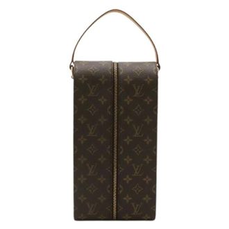 Louis Vuitton Pre-owned Wine Carrier Bag - Dames - Pre-owned - Bruin - Maat: ONE Size Leer