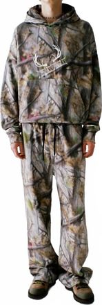 Jungles Real Fake Tree Drawstring Pants In Camo