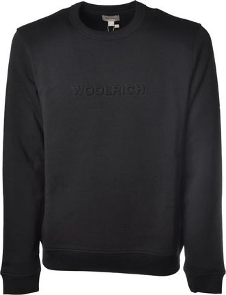 Woolrich Melton Sweatshirt - Heren - Sweatshirts - Blauw - XL - Katoen - Hoodies & sweatvesten