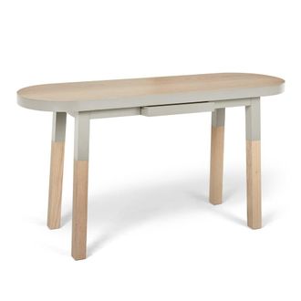 Mon Petit Meuble Fran&ccedil;ais Mesa de escritorio de dise&ntilde;o 100% madera maciza - consola 140 cm
