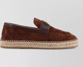 Valentino Garavani vlogo signature suede loafers espadrille sole