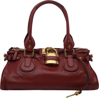 Chlo&eacute; Red Paddington Large Shoulder Bag