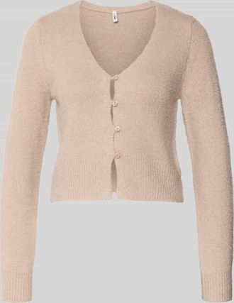 Only Slim Fit Strickjacke mit einreihige Knopfleiste Modell KERRY in Ecru, Größe XL